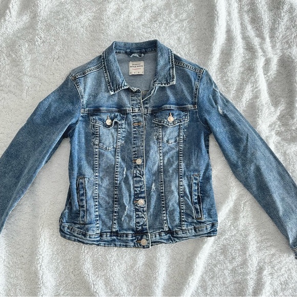 Distressed Denim Jacket - Picture 1 of 2